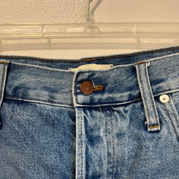 Madewell Relaxed Denim Shorts Distressed High Rise Blue Cotton Size 32 - Picture 8 of 9